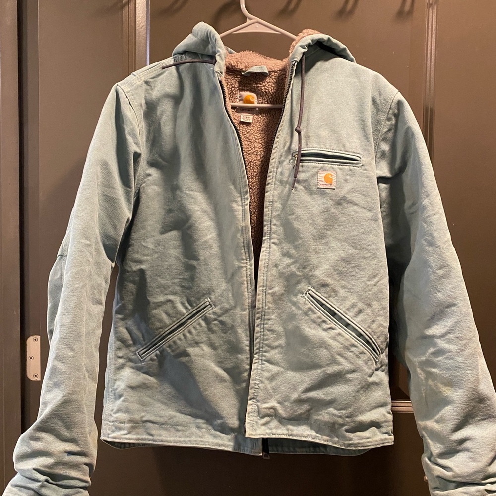 Carhatt hooded jacket sherpa body lining vintage